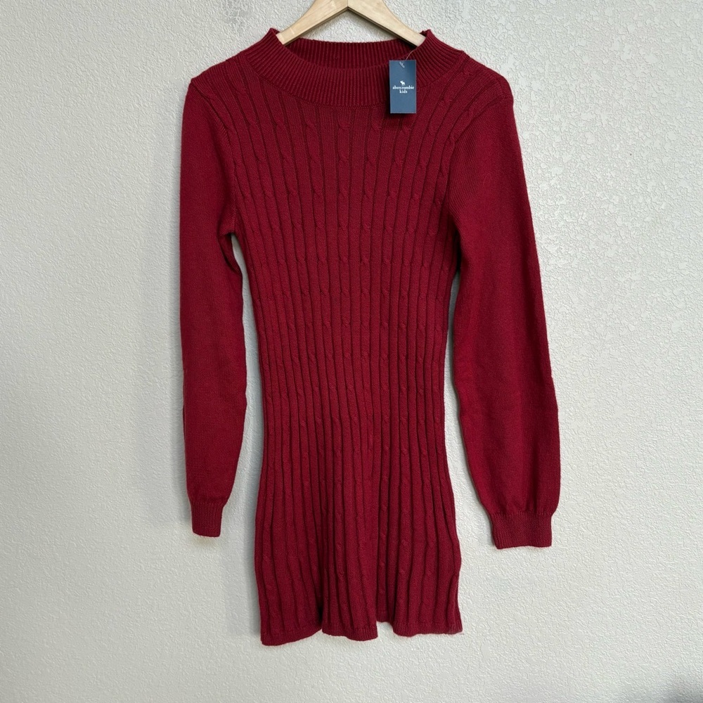Abercrombie Kids NWT Girls Long Sleeve Cable Rib Knit Sweater‎ Dress Size 15/16